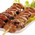 Шашлык из куриных сердечек